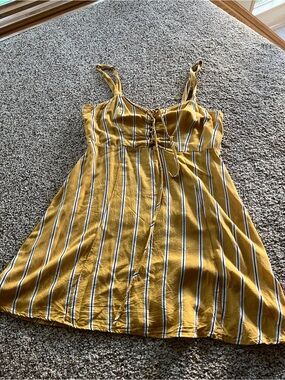 Women's Stripe Tie-Front Sundress